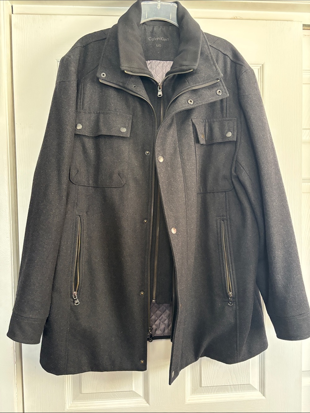 Men's Calvin Klein heavy wool like coat